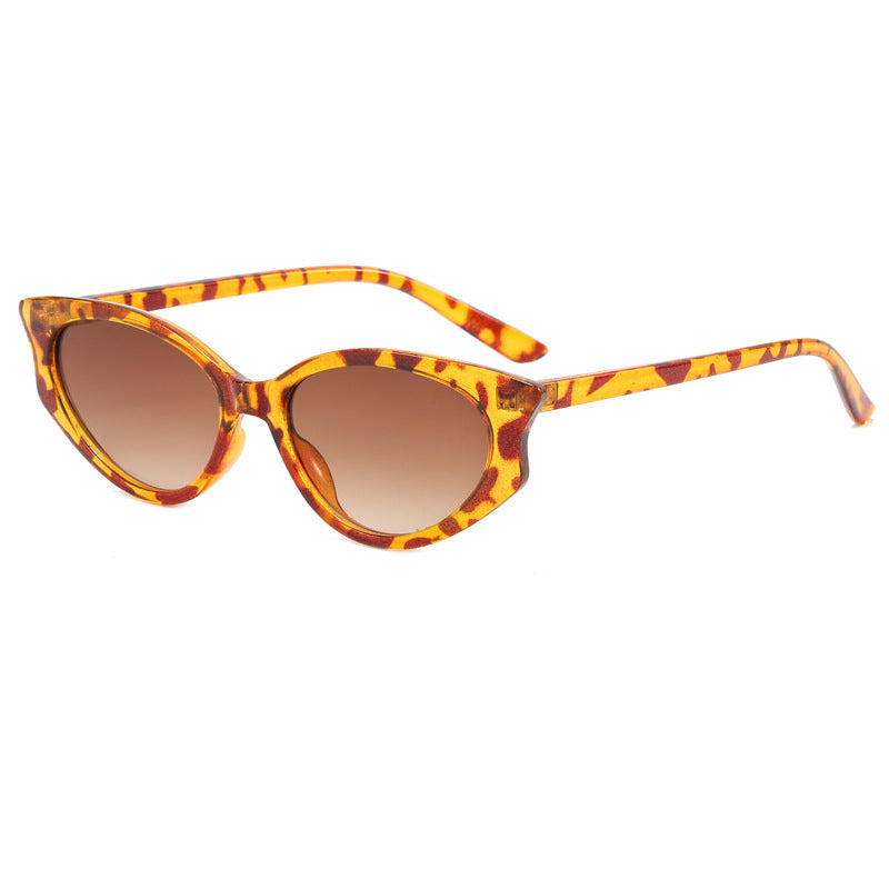 Damen Katzenaugen Sonnenbrille mit transparentem Rahmen Karnz