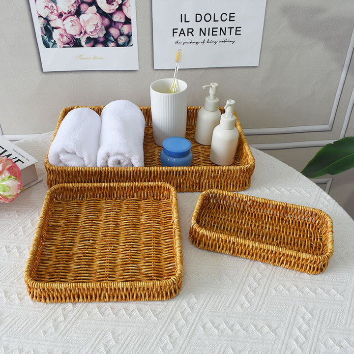 Elegante handgewebte Servierplatte Karnz