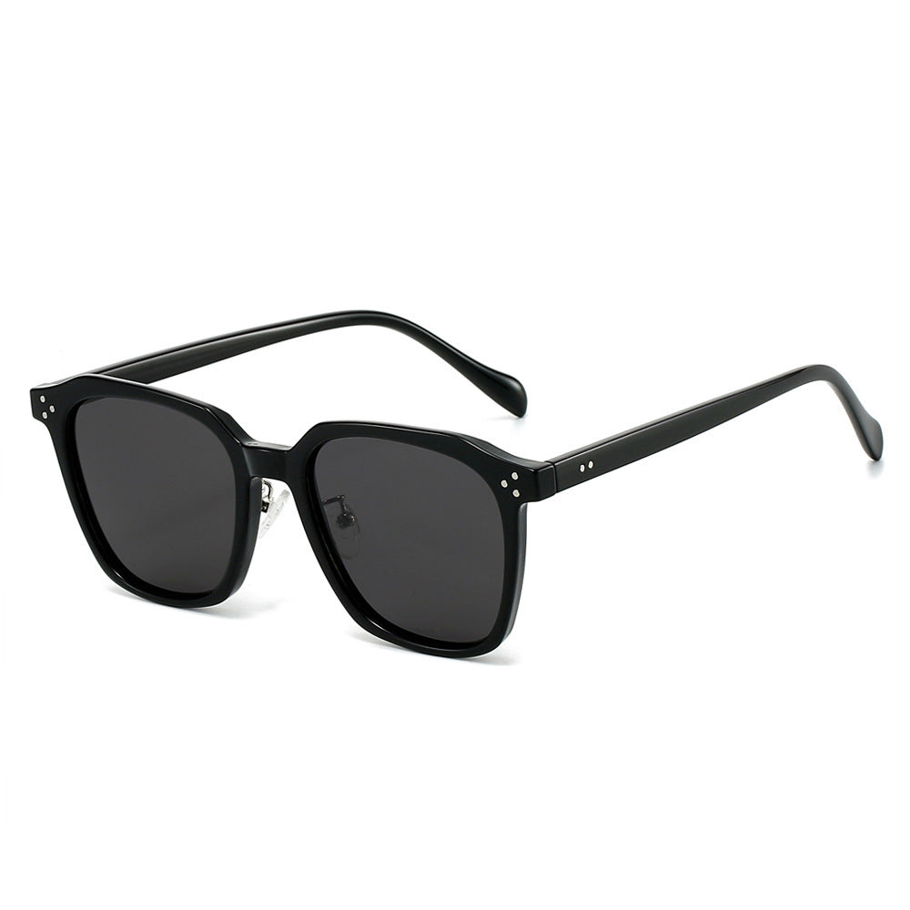 Damen quadratische Sonnenbrille mit modernem Materialmix Karnz
