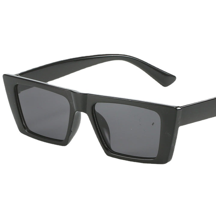 Damen geometrische Sonnenbrille mit trendigem, eckigem Rahmen Karnz
