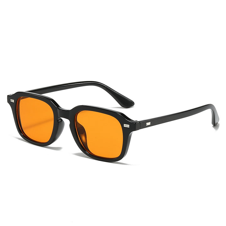 Retro-inspirierte quadratische Rahmen Sonnenbrille Karnz