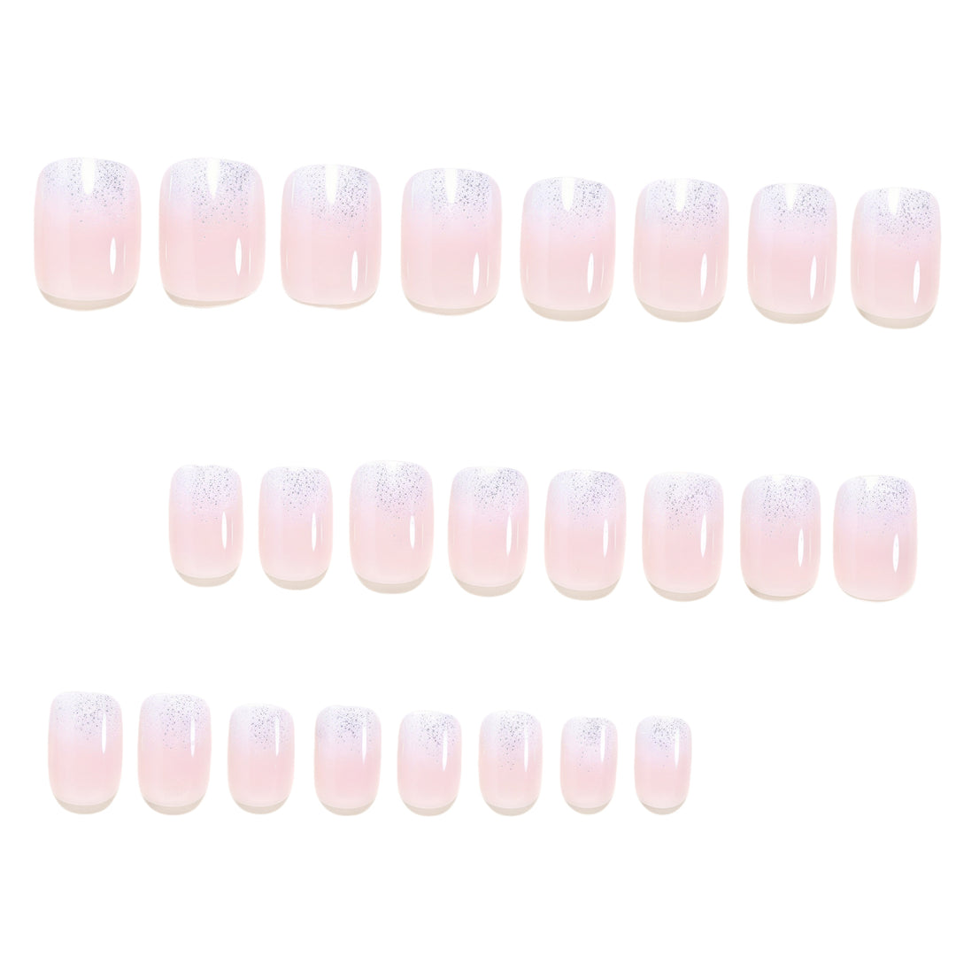 Glitter Gradient Press-On Nagelset Karnz