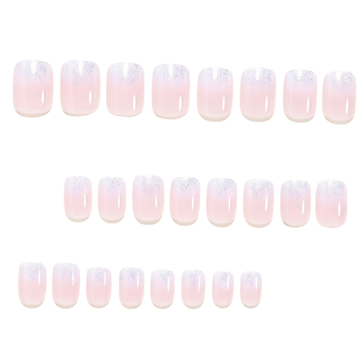 Glitter Gradient Press-On Nagelset Karnz