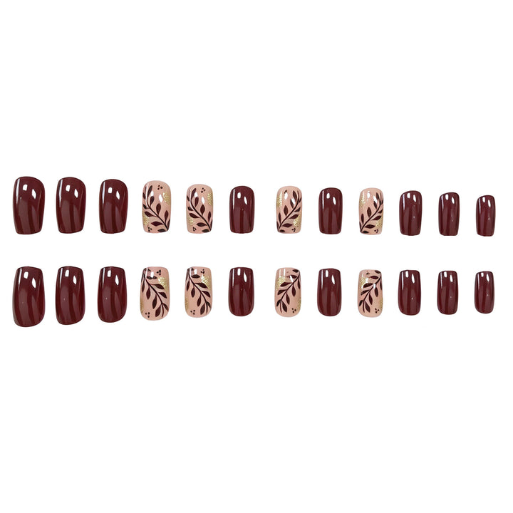 Künstlerische Herbst-inspirierte Nagelkunst Karnz