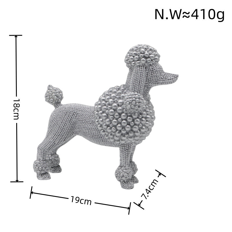 Dekorative Hundefigur im modernen Design Karnz