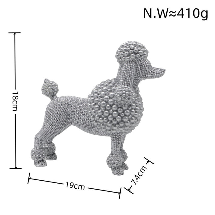 Dekorative Hundefigur im modernen Design Karnz