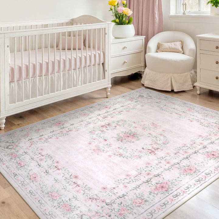 Vintage Floral Pattern Teppich
