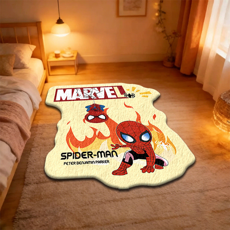 Spider-Man Themen Plüschbereichsteppich