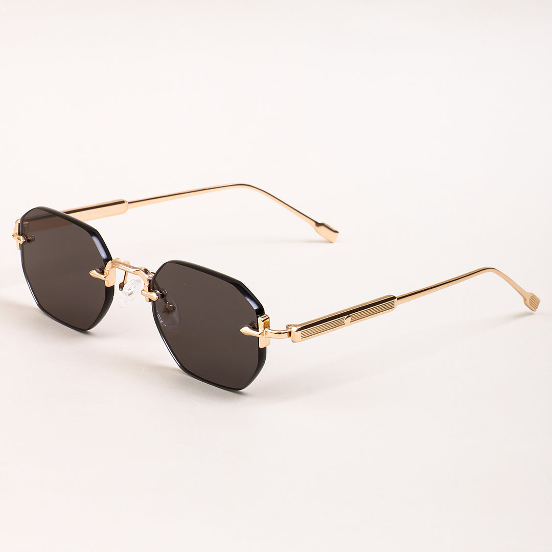 Damen Sonnenbrille mit elegantem achteckigen Rahmen und komfortablen Nasenpads Karnz