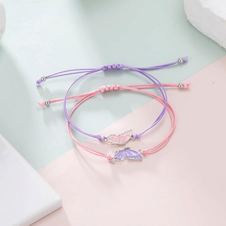 Butterfly Charm Halskette und Armband Set Karnz
