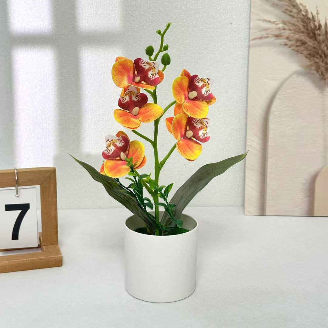 Künstliches Orchideenarrangement für die Wohnkultur-Dekoration