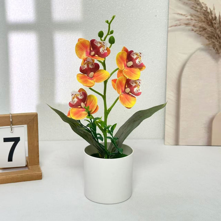 Künstliches Orchideenarrangement für die Wohnkultur-Dekoration