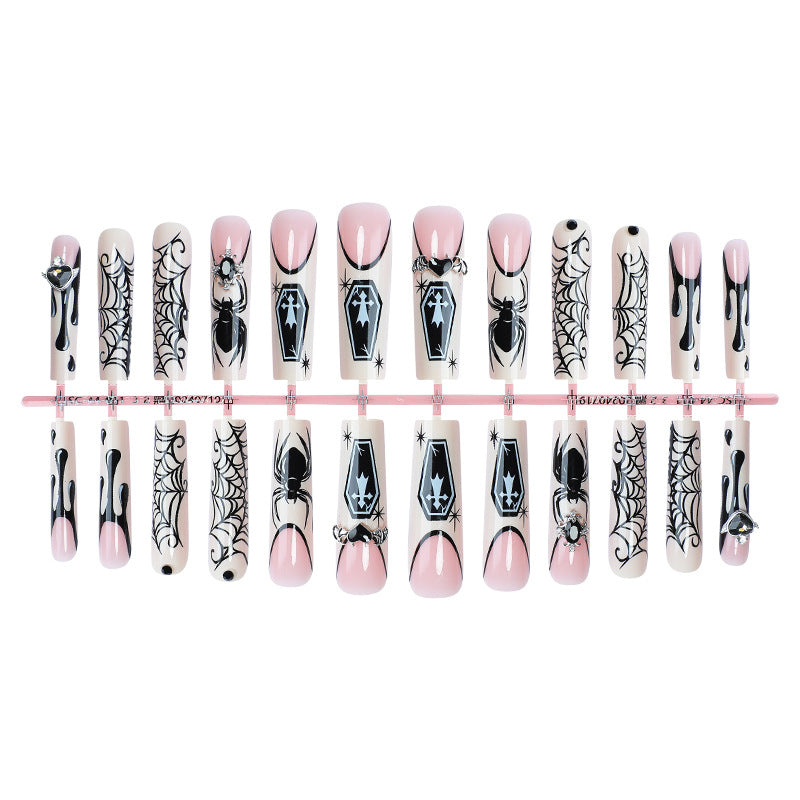 Gothic Style Press-On Nails Set Karnz