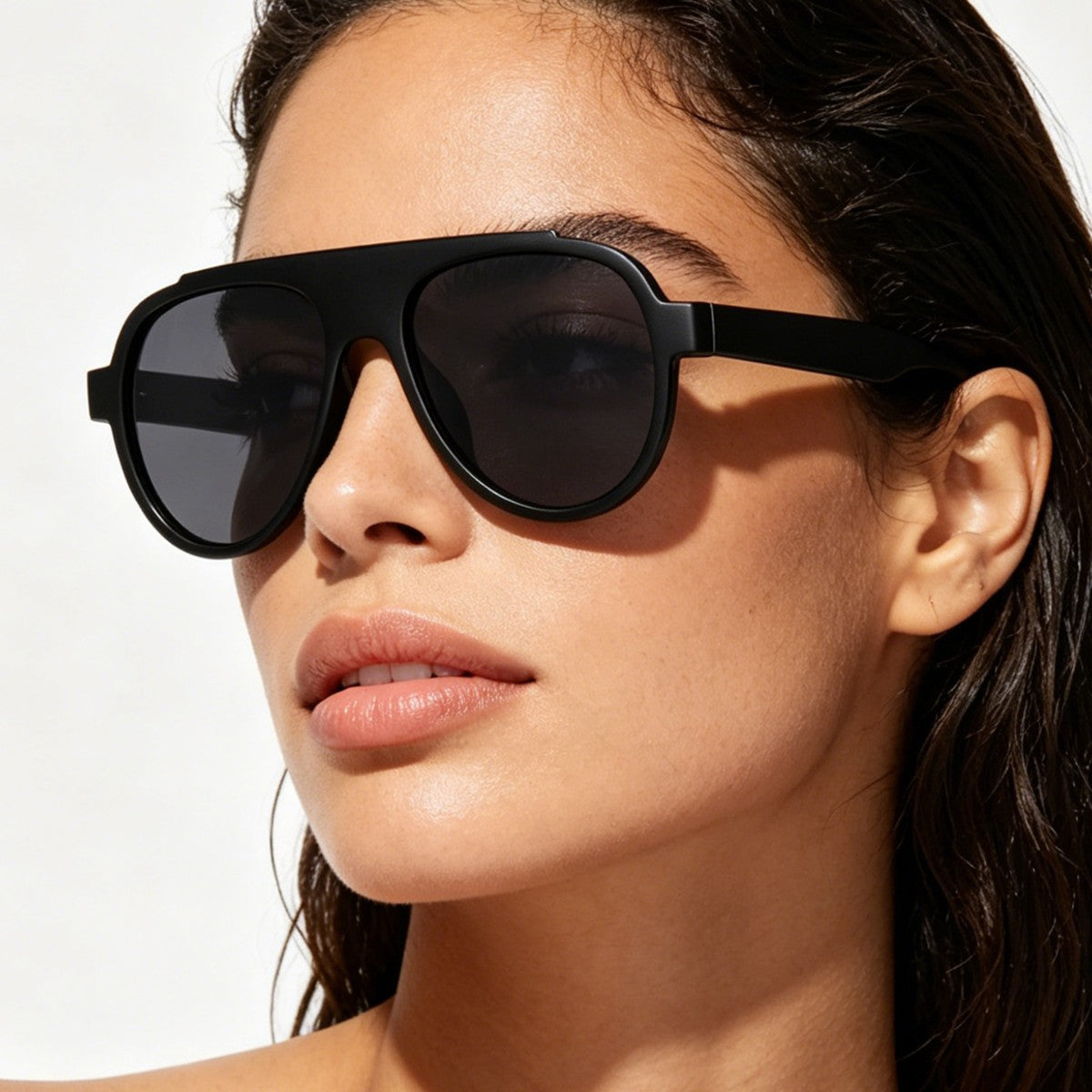 Damen modische Sonnenbrille im auffälligen Animal-Print Karnz