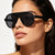 Damen modische Sonnenbrille im auffälligen Animal-Print Karnz
