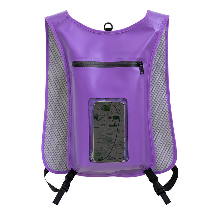 Wasserdichte Smartphone-Rucksack mit Durchsichtiger Fronttasche Karnz