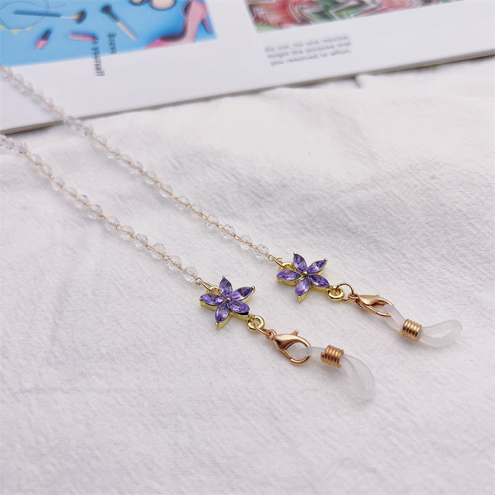 Blumen Dekorative Brillen Kette Karnz