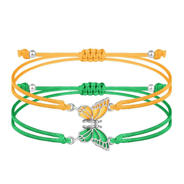 Butterfly Charm Halskette und Armband Set Karnz