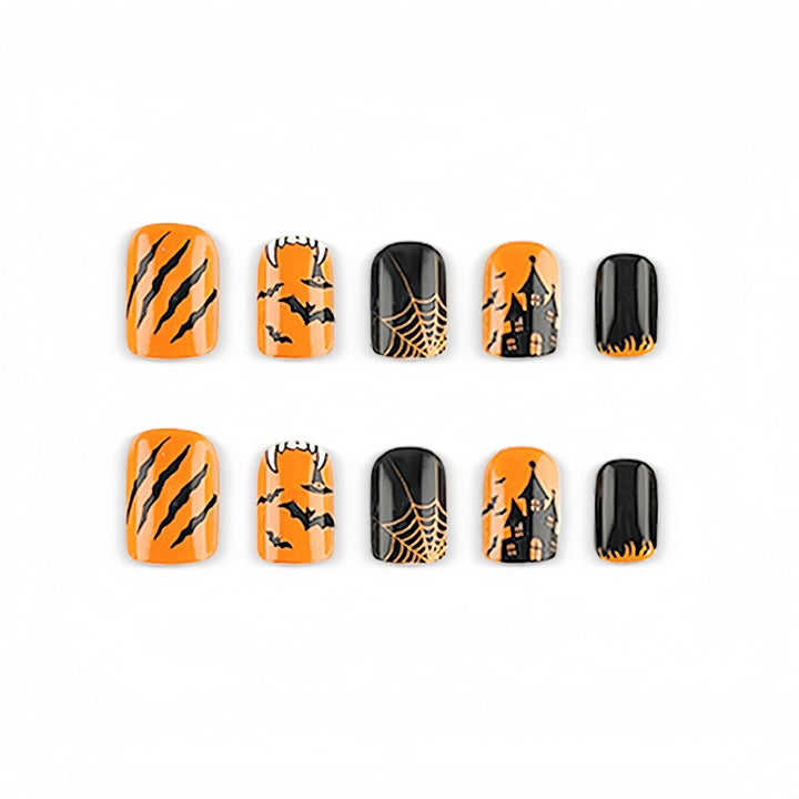 Kreatives Halloween Kunstnagel-Set Karnz