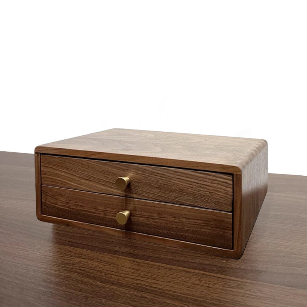 Holz Schmuck Aufbewahrungsbox mit Doppelschubladen Karnz
