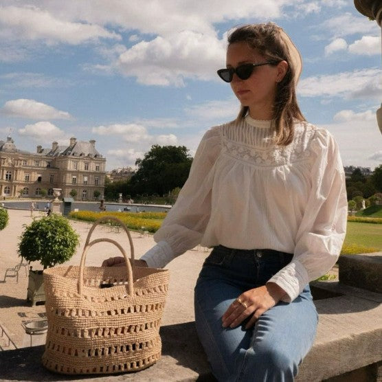 Damen Handgeknüpfte Einkaufstasche im modernen Design Karnz