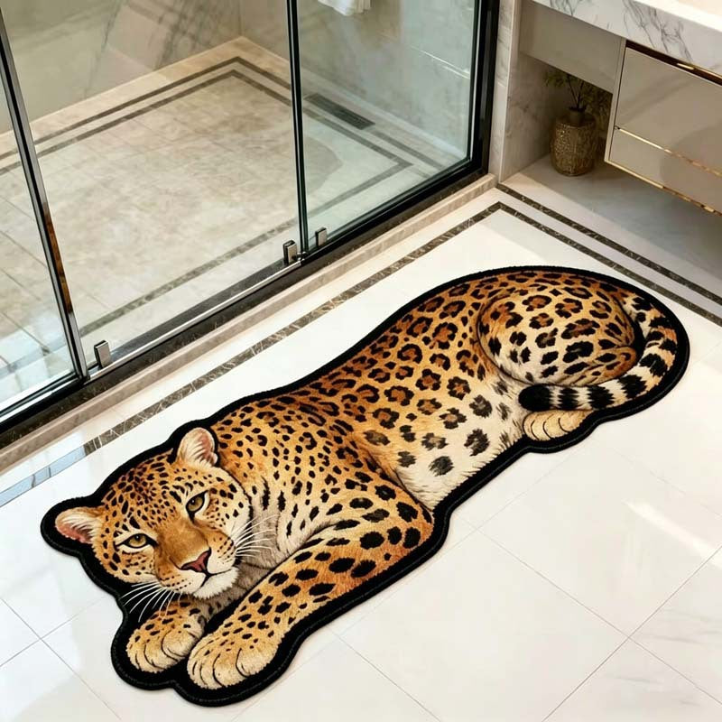 3D Panther-Themen Bereich Teppich