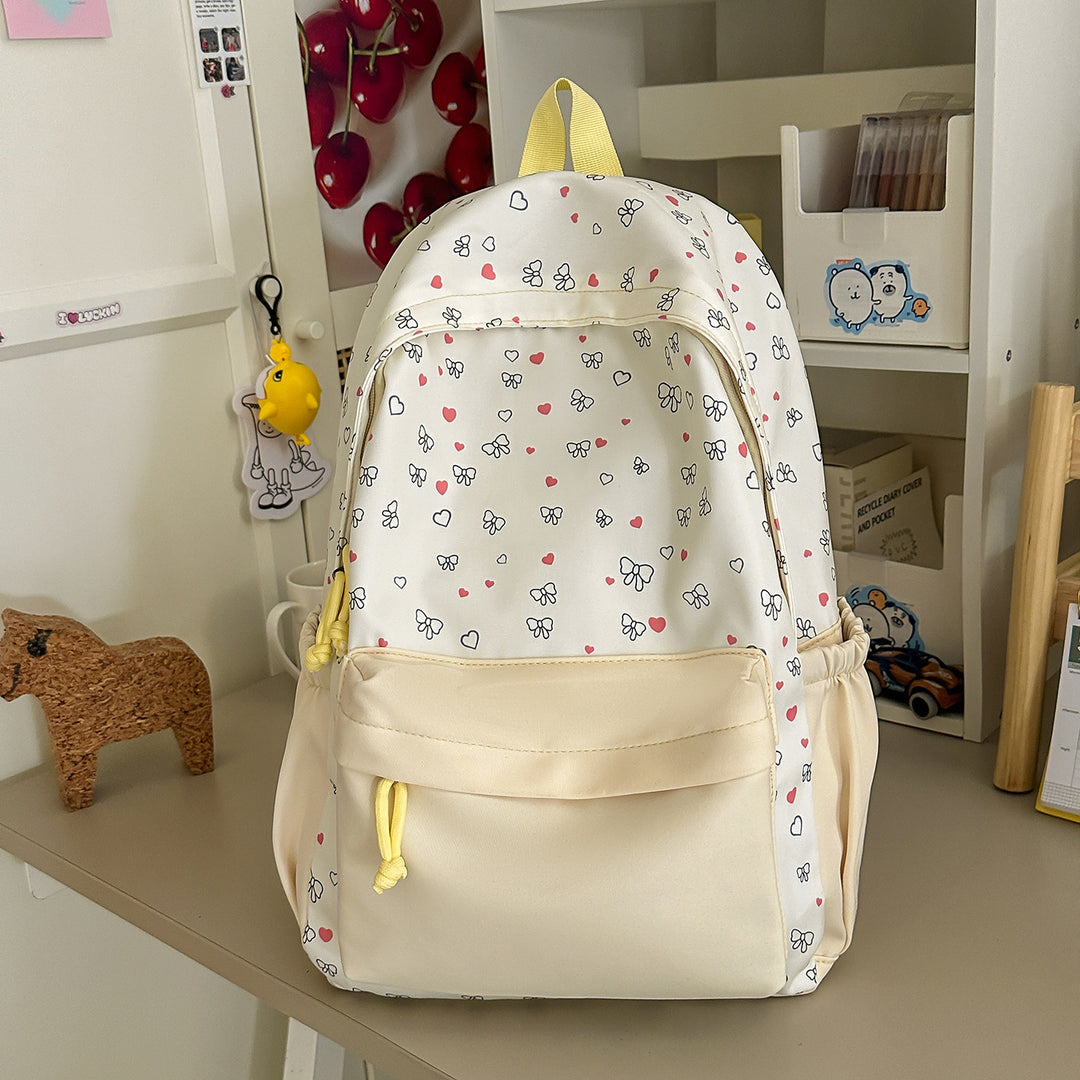 Stylischer Herz-gedruckter Rucksack Karnz