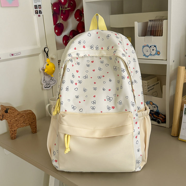 Stylischer Herz-gedruckter Rucksack Karnz