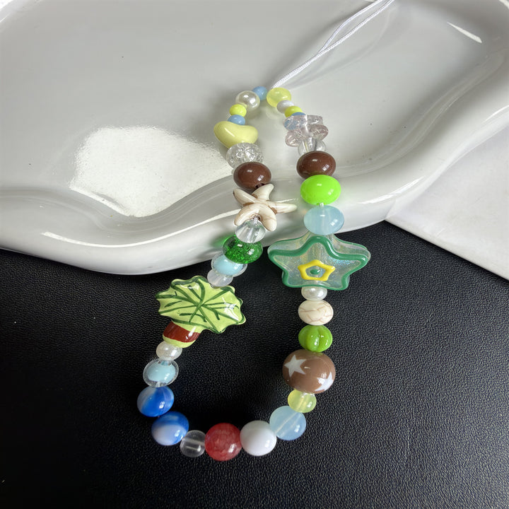 Handgemachter, von der Natur inspirierter, beaded Brillenhalter Karnz