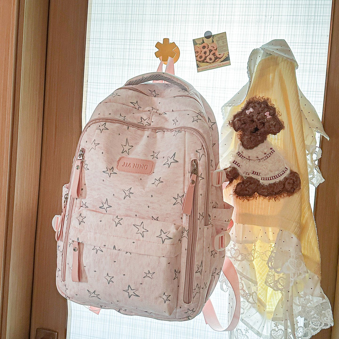 Stylischer Star-Emblazoned Alltagsrucksack Karnz