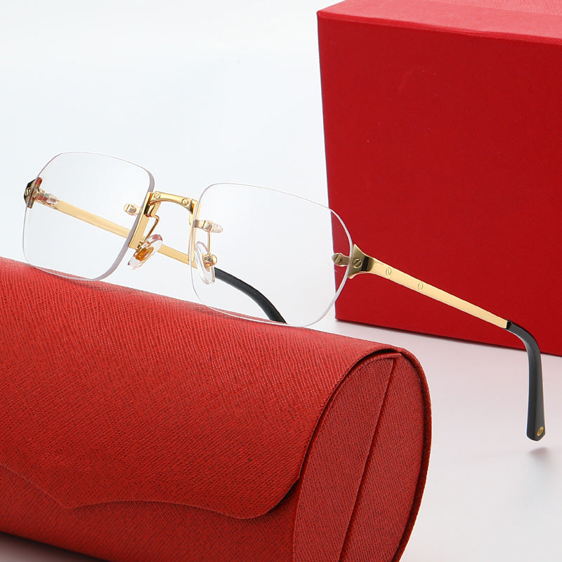 Damen elegante modische Sonnenbrille mit hochwertigem Metallrahmen Karnz