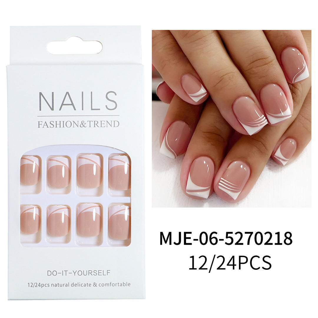 Elegantes französisches Tipp-Press-On-Nagelset Karnz 1787225130