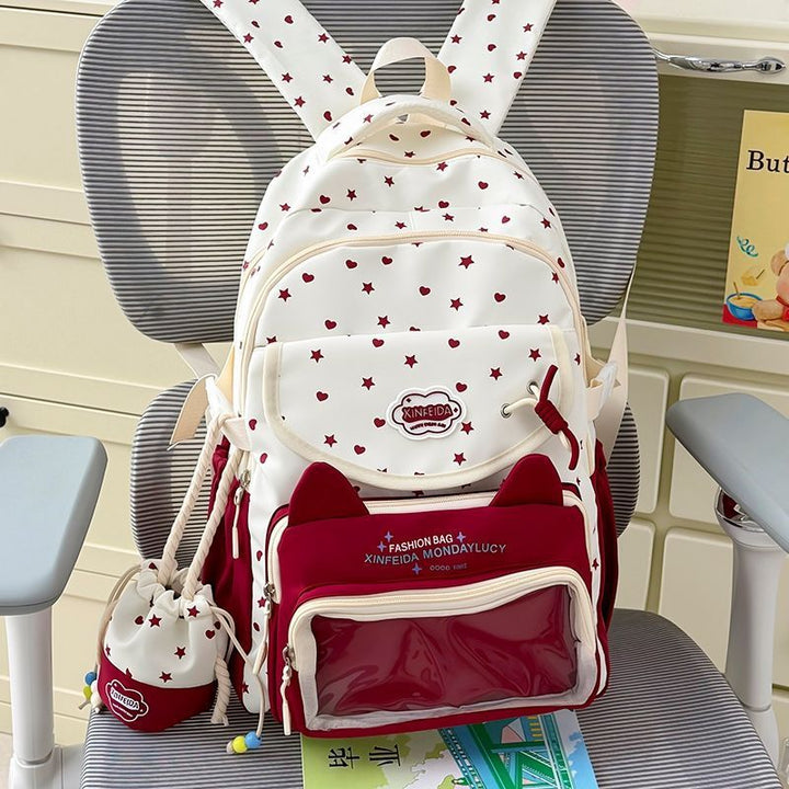 Trendy Katzenohr Design Rucksack
