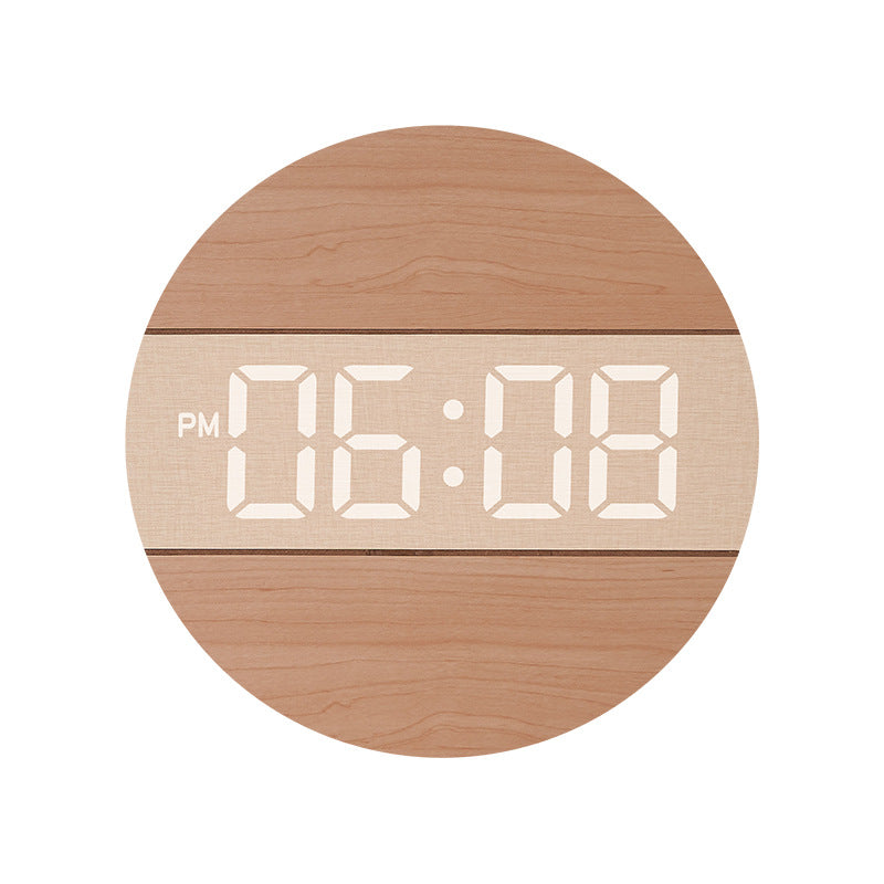 Kreative Digitaluhr im modernen Holzdesign Karnz