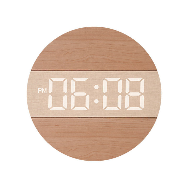 Kreative Digitaluhr im modernen Holzdesign Karnz
