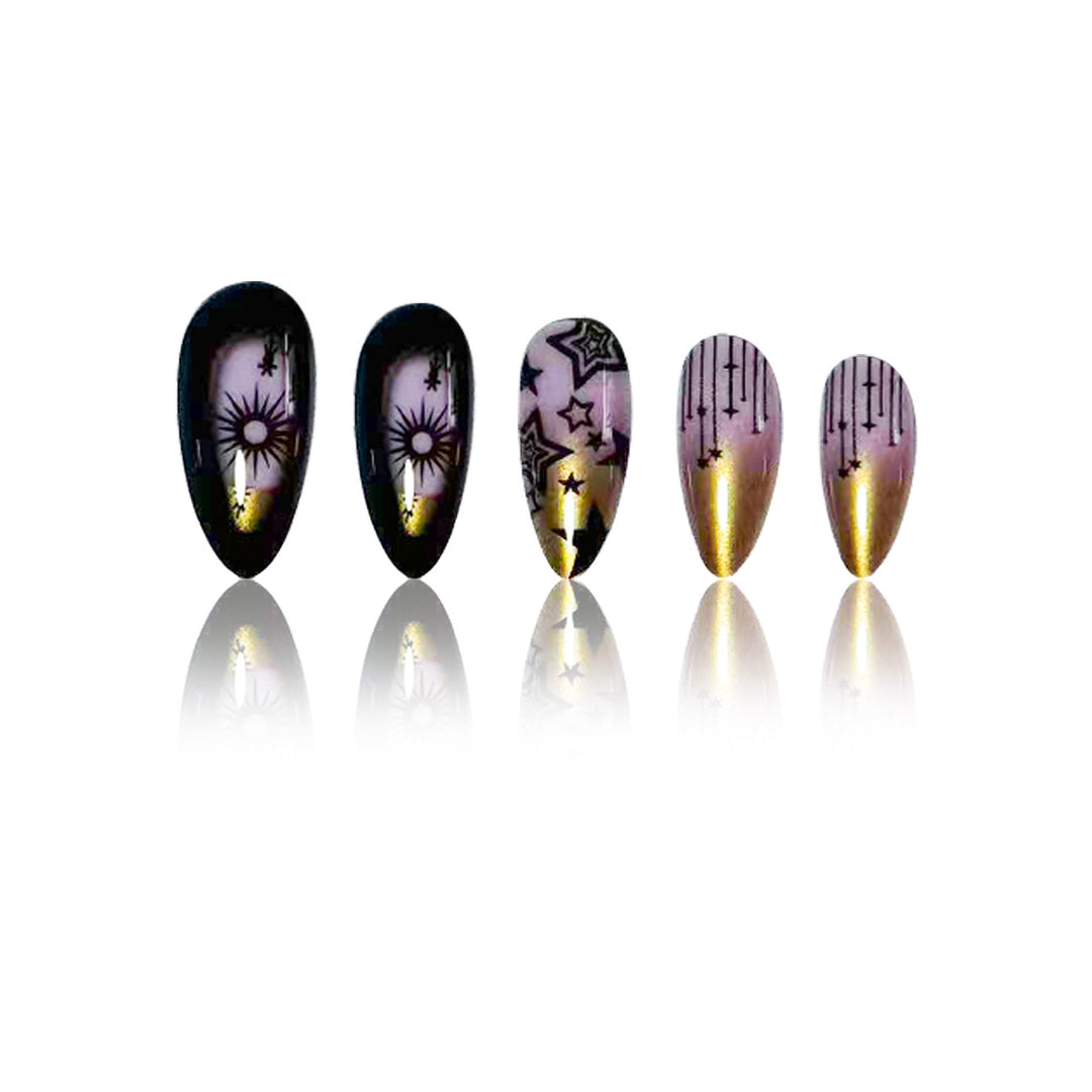 Dekorative Stiletto Nail Art Extensions Karnz