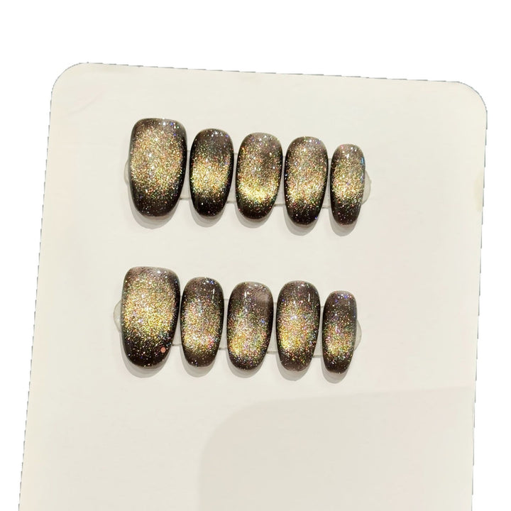 Glitzerndes Press-On-Nagelset