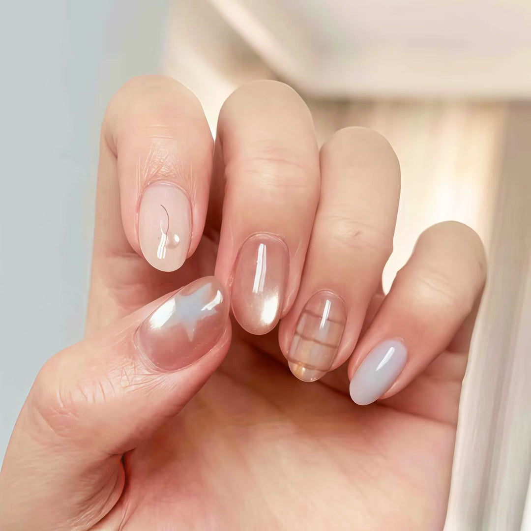 Stylische Press-On Nagelkunst Kollektion