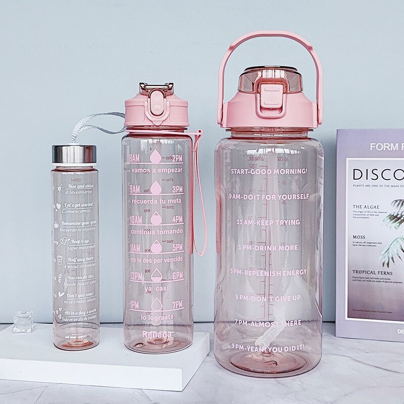 Damen Wasserflasche mit Motivationsdruck Karnz