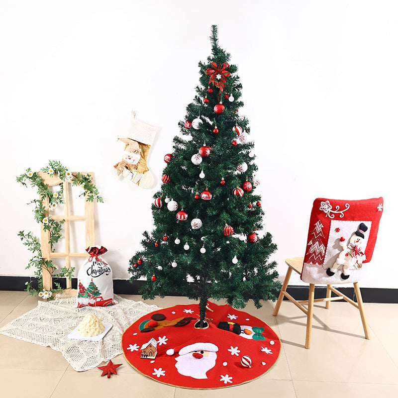 Festliche Weihnachtsbaum-Decke mit buntem Motiv Karnz