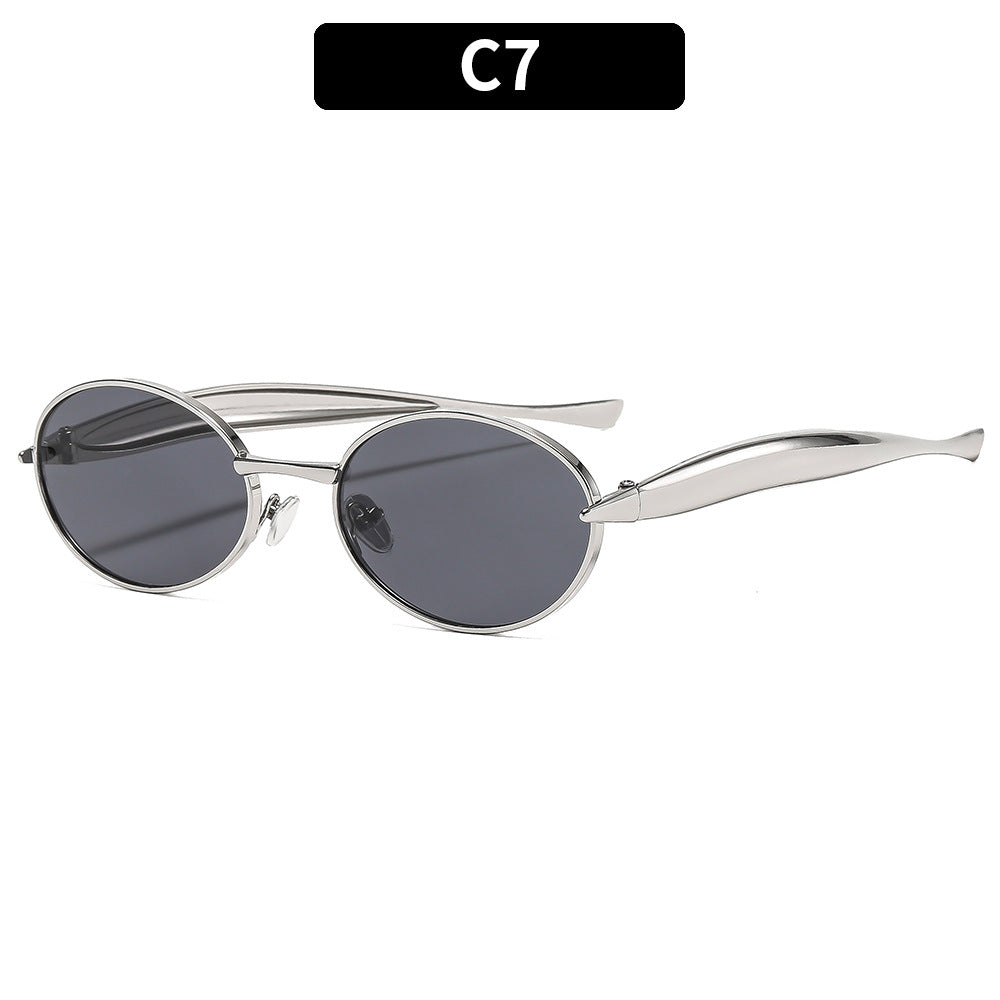 Elegante ovale Rahmenbrillen