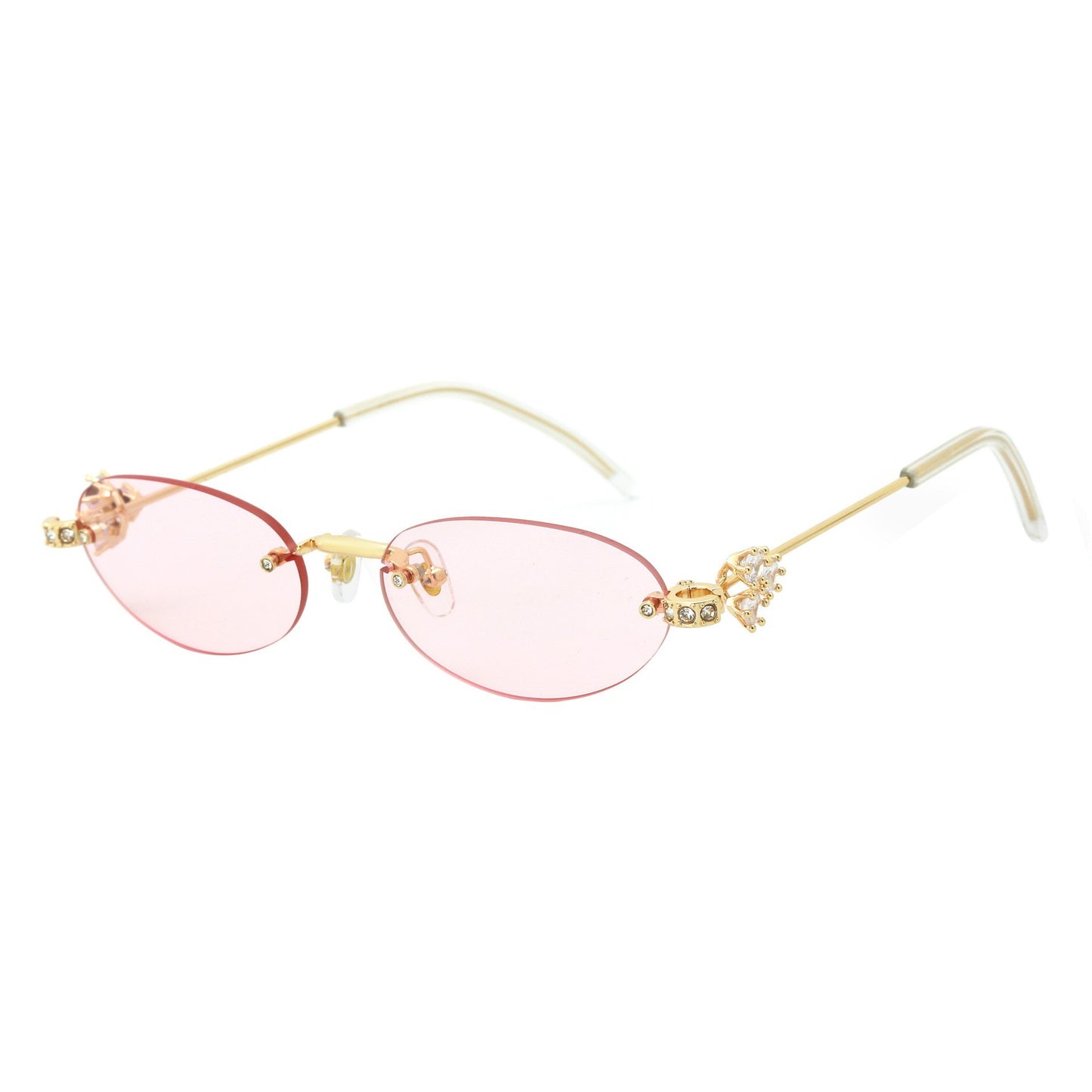 Damen Designer-Sonnenbrille mit luxuriösen Verzierungen Karnz