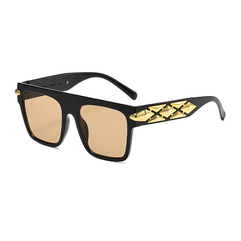 Damen elegante Designer-Sonnenbrille mit luxuriösen Rahmenakzenten Karnz