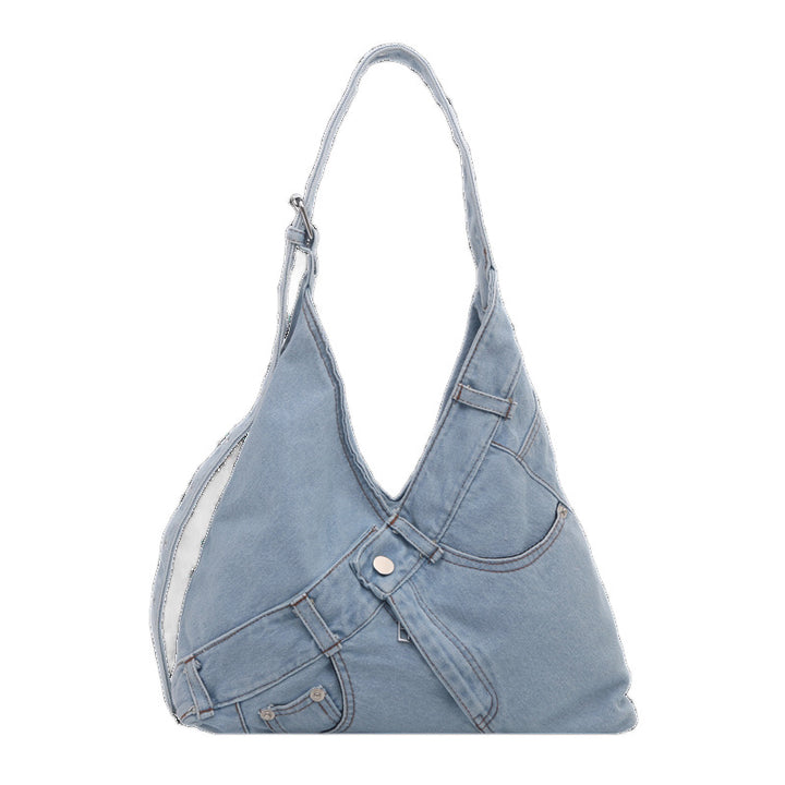 Stilvolle Denim Slouchy Tote Bag