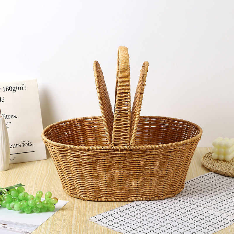 Damen geflochtener Picknickkorb Karnz