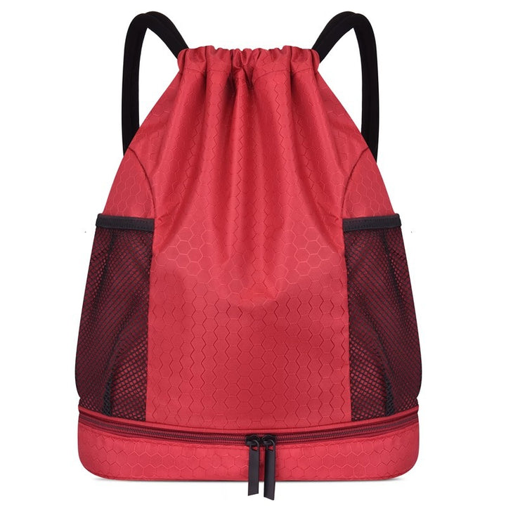 Leichter Hexagonmuster Kordelzug Rucksack Karnz
