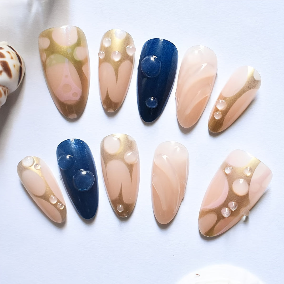 Romantische Blumen temas Press-On Nagelkunst Karnz