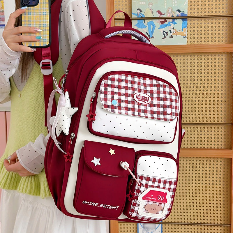 Multi-Pocket Reise-Rucksack mit süßen Charakterakzenten Karnz