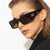 Damen modische Sonnenbrille mit kantigem Rahmen und Polarisierten Gläsern Karnz