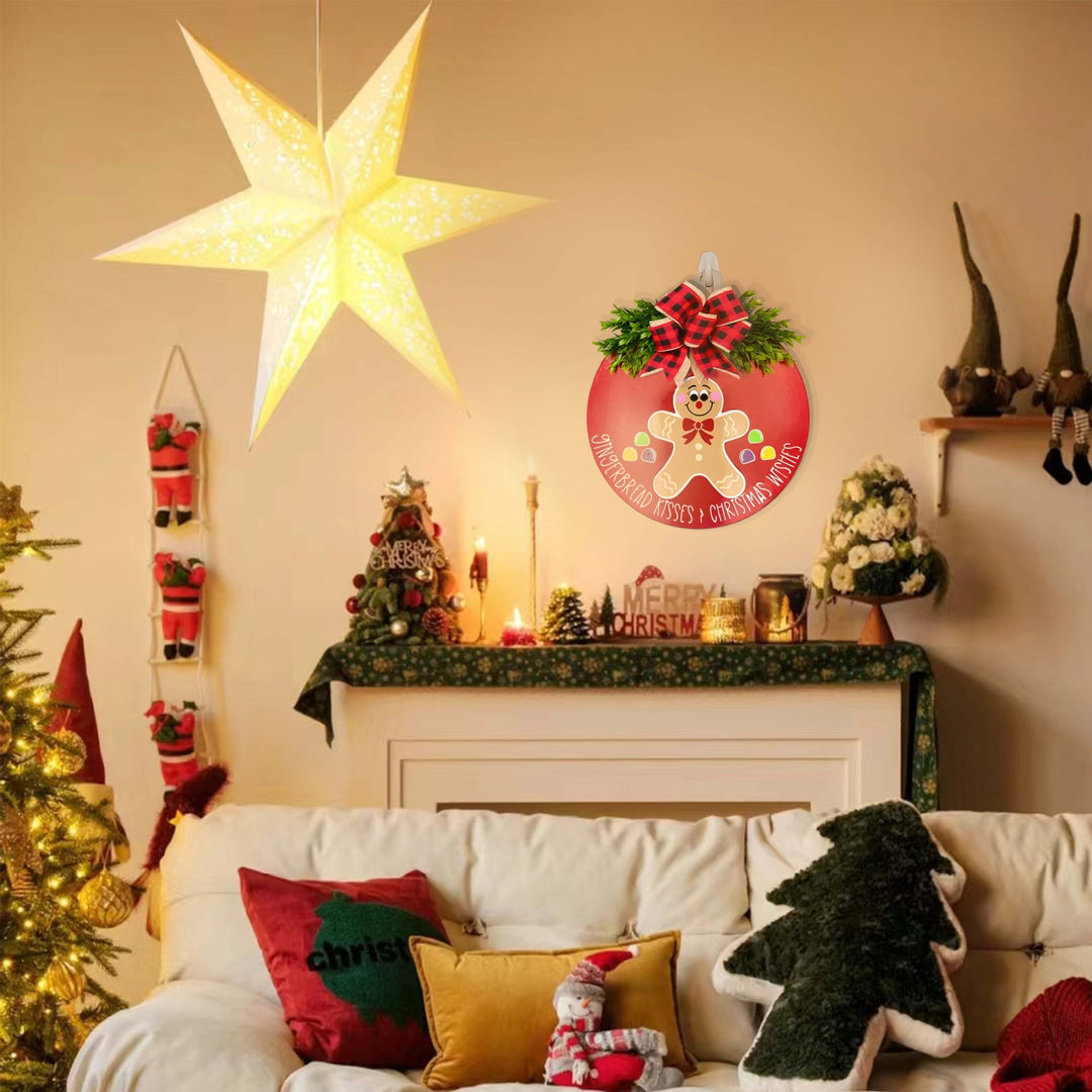 Festliche Lebkuchen-Themen Weihnachtskranz